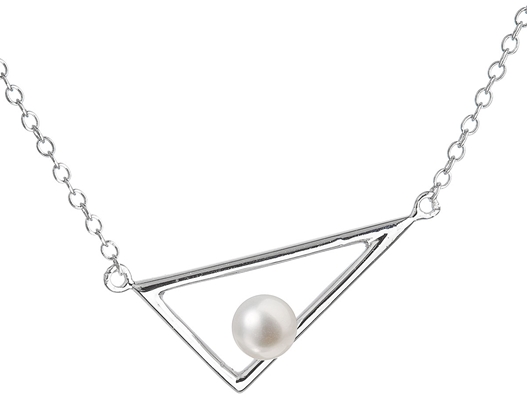 Perlový náhrdelník z pravých riečnych periel biely 22020.1