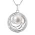 Perlový náhrdelník z pravých riečnych periel biely 22029.1