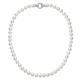 Perlový náhrdelník z pravých riečnych periel biely 22030.1
