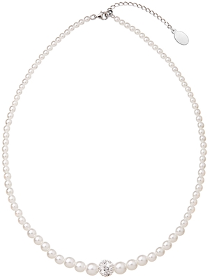 Perlový náhrdelník biely 32006.1