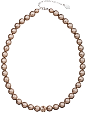 Perlový náhrdelník hnedý 32011.3