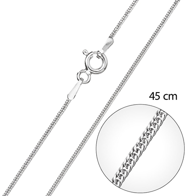 Strieborná retiazka okrúhla dĺžka 45 cm 30015