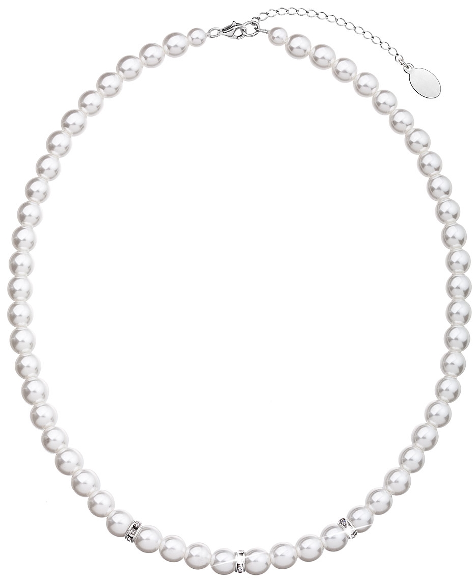 Perlový náhrdelník biely 32012.1