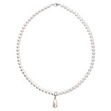 Perlový náhrdelník biely 32035.1