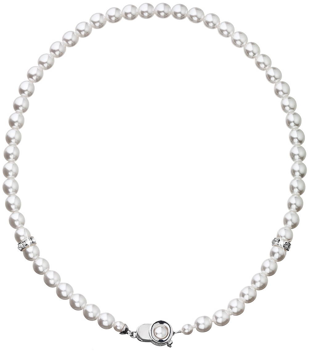 Perlový náhrdelník biely 32038.1
