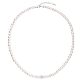 Perlový náhrdelník biely 32063.1