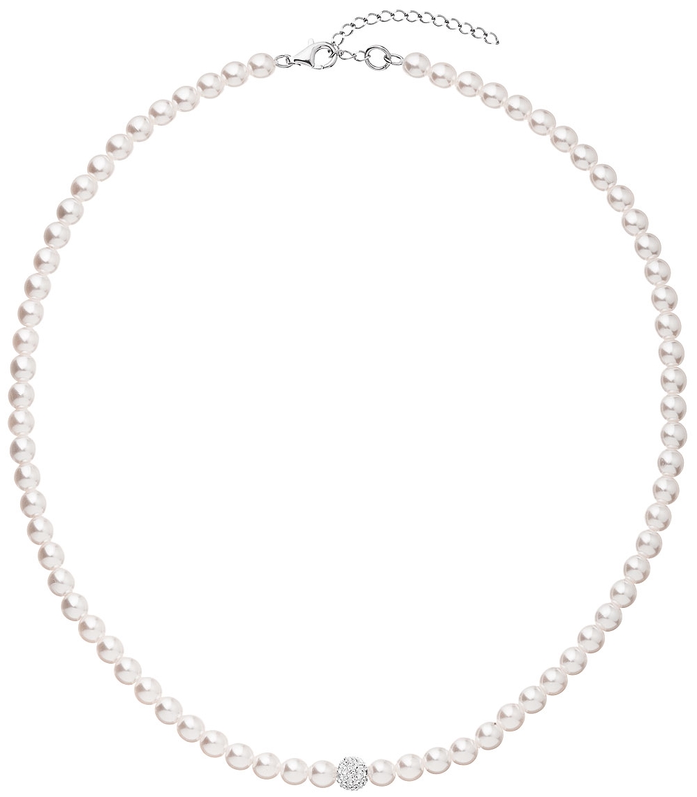 Perlový náhrdelník biely 32063.1
