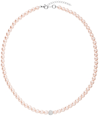 Perlový náhrdelník ružový 32063.3