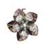 Strieborný prívesok s krištálom Swarovski šedý kvetina 34072.3
