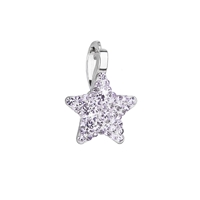 Strieborný prívesok s Preciosa kryštálmi fialová hviezdička 34259.3 violet