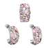 Sada šperkov s krištáľmi Swarovski náušnice a prívesok ružový obdĺžnik 39116.3