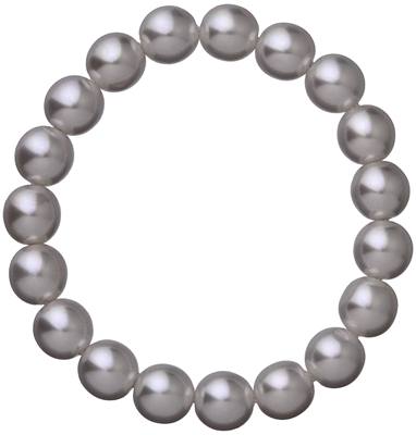 Perlový náramok šedý 56010.3 grey
