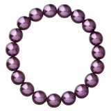 Perlový náramok fialový 56010.3 dark violet