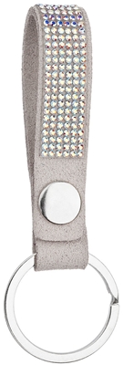 Kľúčenka s krištálmi Swarovski svetlo šedá 78005.3