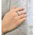 Strieborný prsteň s krištálmi Swarovski biely 75011.1