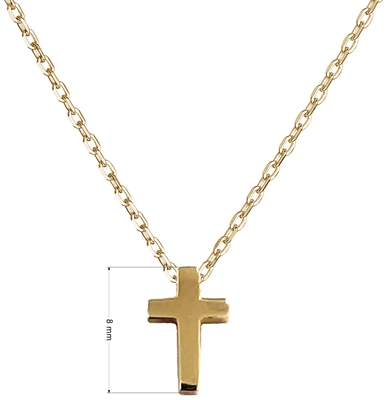 Zlatý náhrdelník malý krížik 92A00021