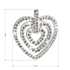 Strieborný prívesok s krištáľmi Swarovski biele srdce 34152.1