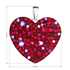 Strieborný prívesok s krištáľmi Swarovski červené srdce 34243.3 cherry