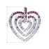 Strieborný prívesok s krištálmi Swarovski fialové srdce 34152.3