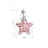Strieborný prívesok s Preciosa kryštálmi ružová hviezdička 34259.3 lt.rose