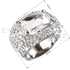 Strieborný prsteň s veľkým kryštálom biely 735800.1 crystal