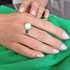 Strieborný prsteň s perlou pastelovo zelený 35022.3 pastel green